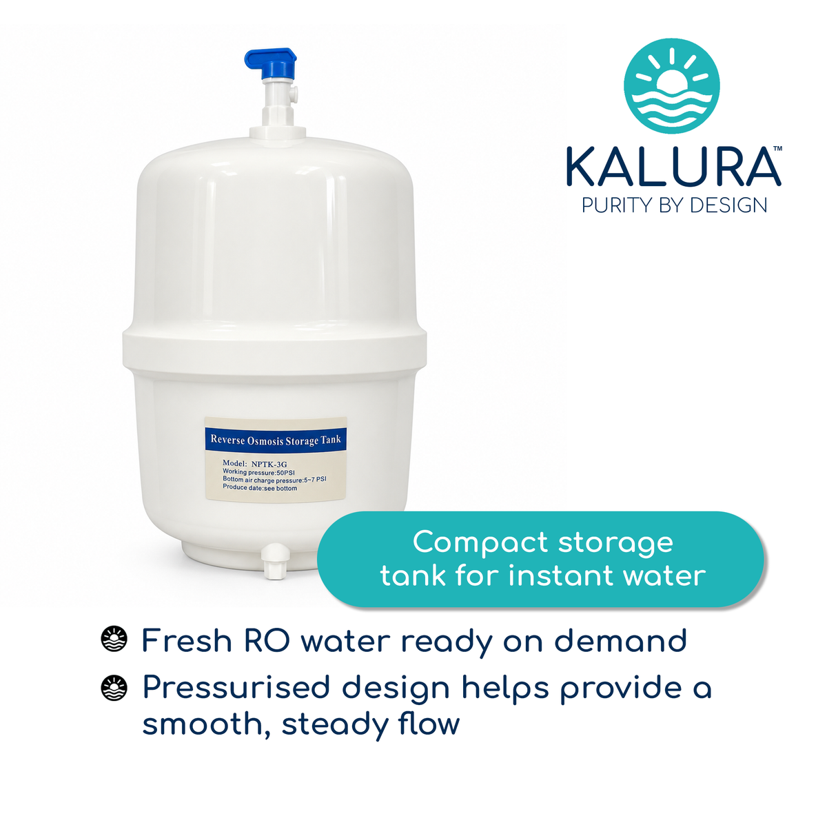 KALURA Pumped 5 Stage Reverse Osmosis System